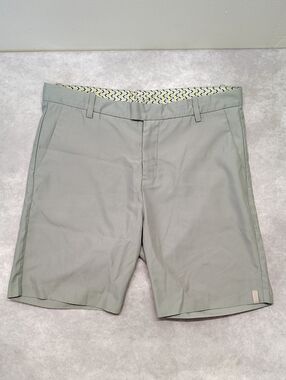SWIMS Circe Shorts Men's XL Light Gray Flat-Front Lightweight Casual Luxury Golf